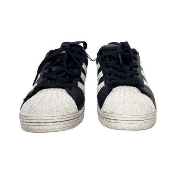 ADIDAS SUPERSTAR Core Black Cloud White Sneakers FV3286 - Picture 3 of 11